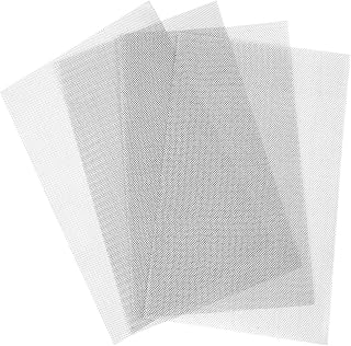 MINGXIAN 4 Pack 12x8 Inches Stainless Steel Woven Wire Mesh Screen Mesh 1mm Hole 20 Mesh, for Air Ventilation