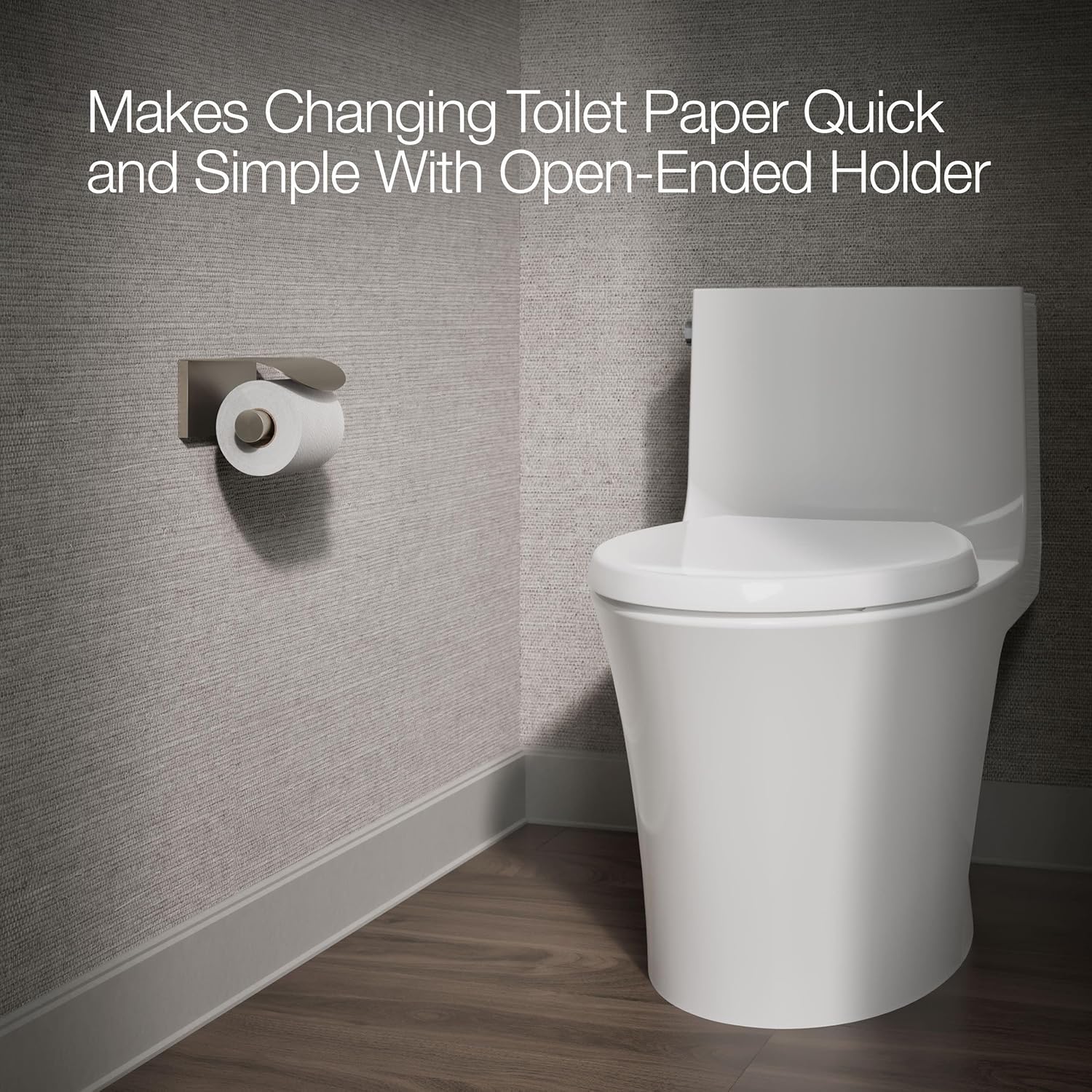 Kohler 97503-BN Avid Covered toilet paper holder