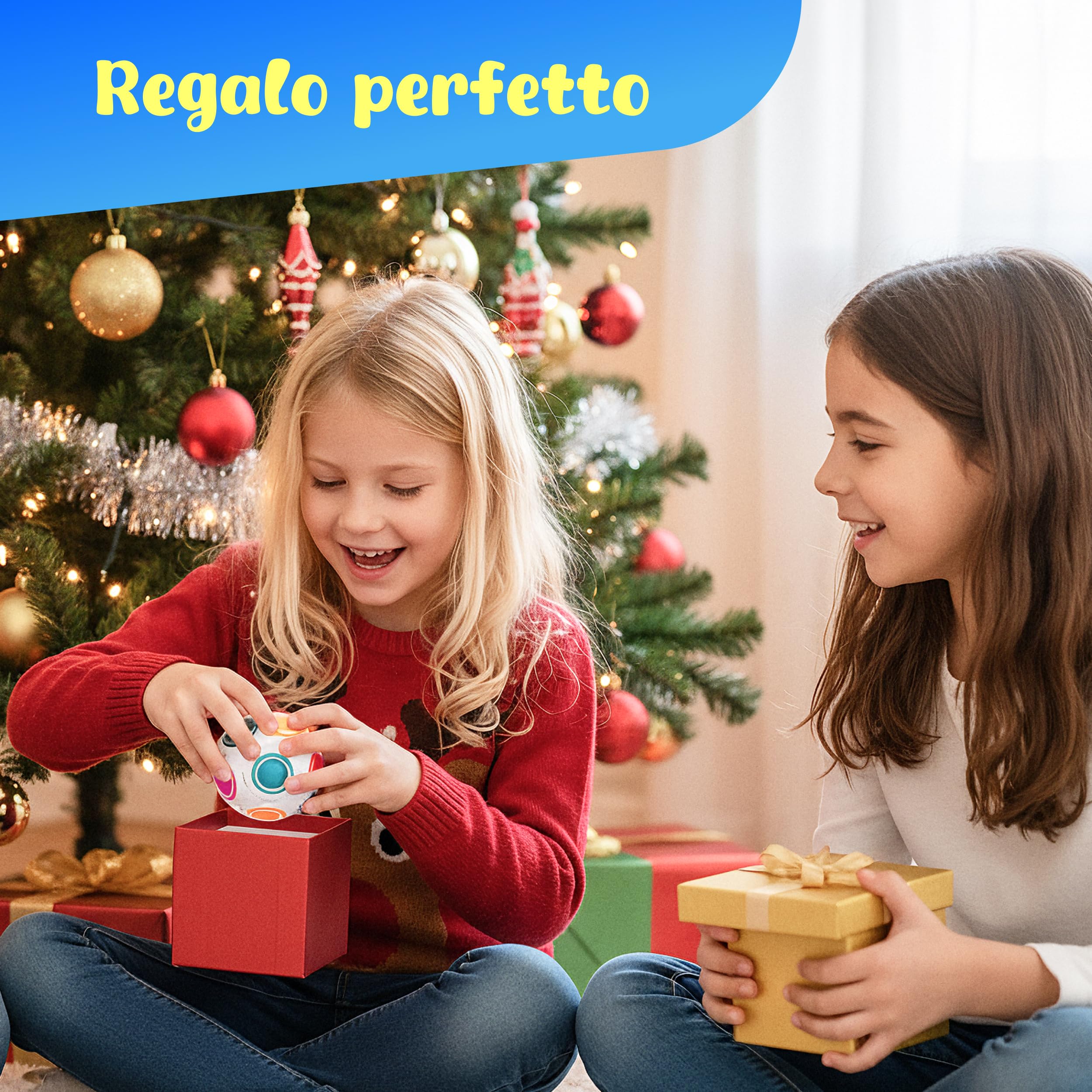 CUBIDI® Palla Magica Arcobaleno Puzzle 3D. Rompicapo Antistress per Bambini e Adulti. Ideale Come Regalo Bambino 6 Anni o per Giochi da Viaggio.