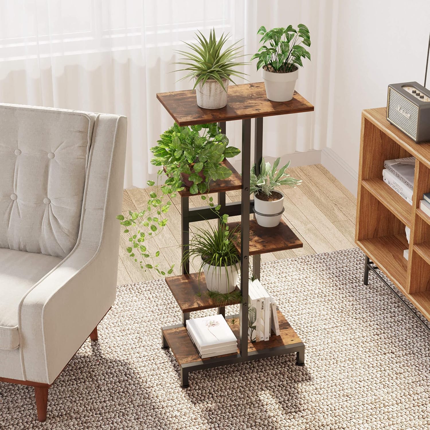 Buy 5 Tier Plant Stand Indoor, Corner Plant Stands for Indoor Plants