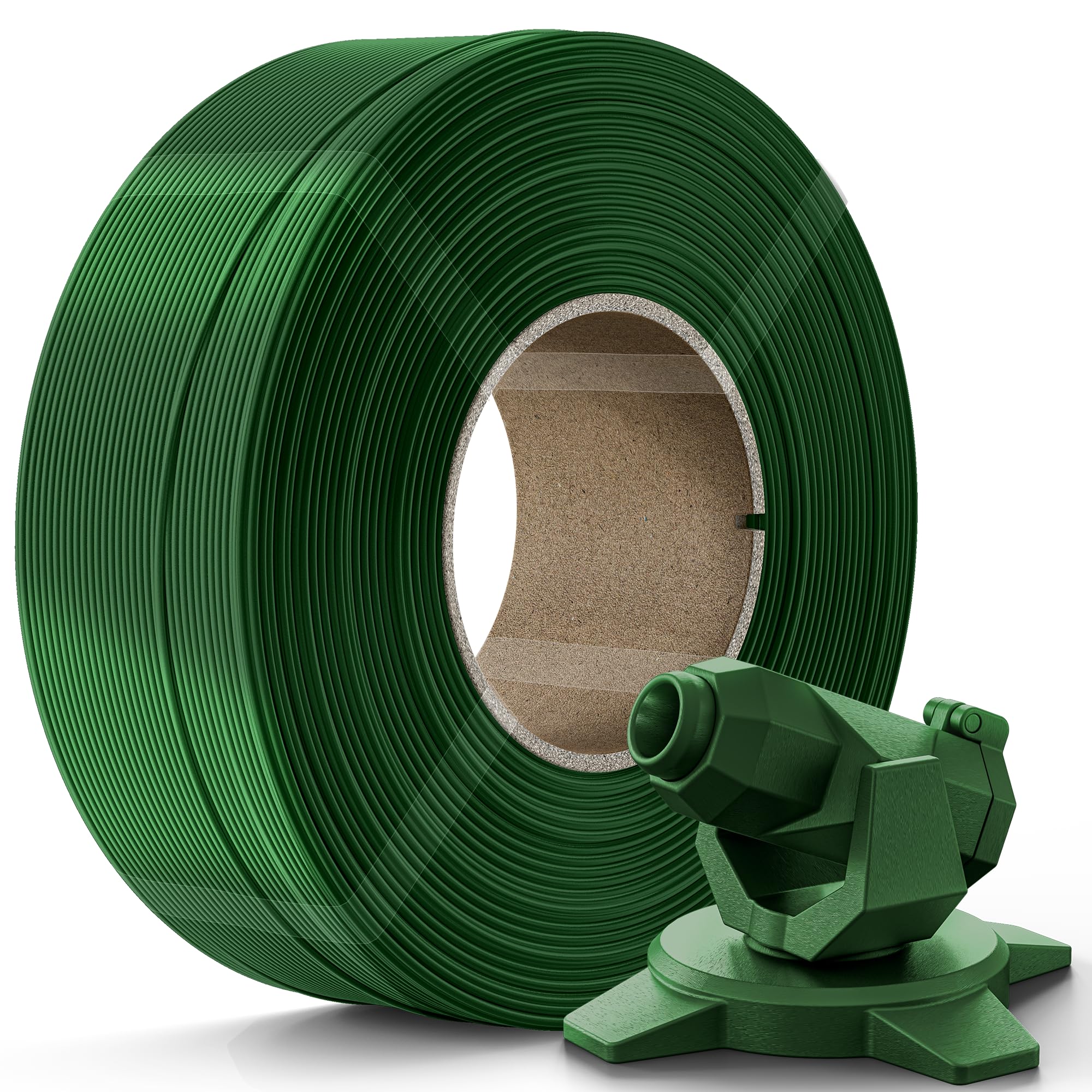 Creality Army Green PETG Filament Refill 1.75mm 3D Printer Filament, 1kg (2.2lb) Refilament for Bambu Lab Reusable Spool, Dimensional Accuracy ±0.03mm