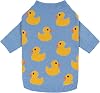 Fitwarm Funny Duck Dog Sweater, Thermal Dog Winter Clothes for Small Dogs Boy Girl, Pet Outfit, Blue, Yellow, XL