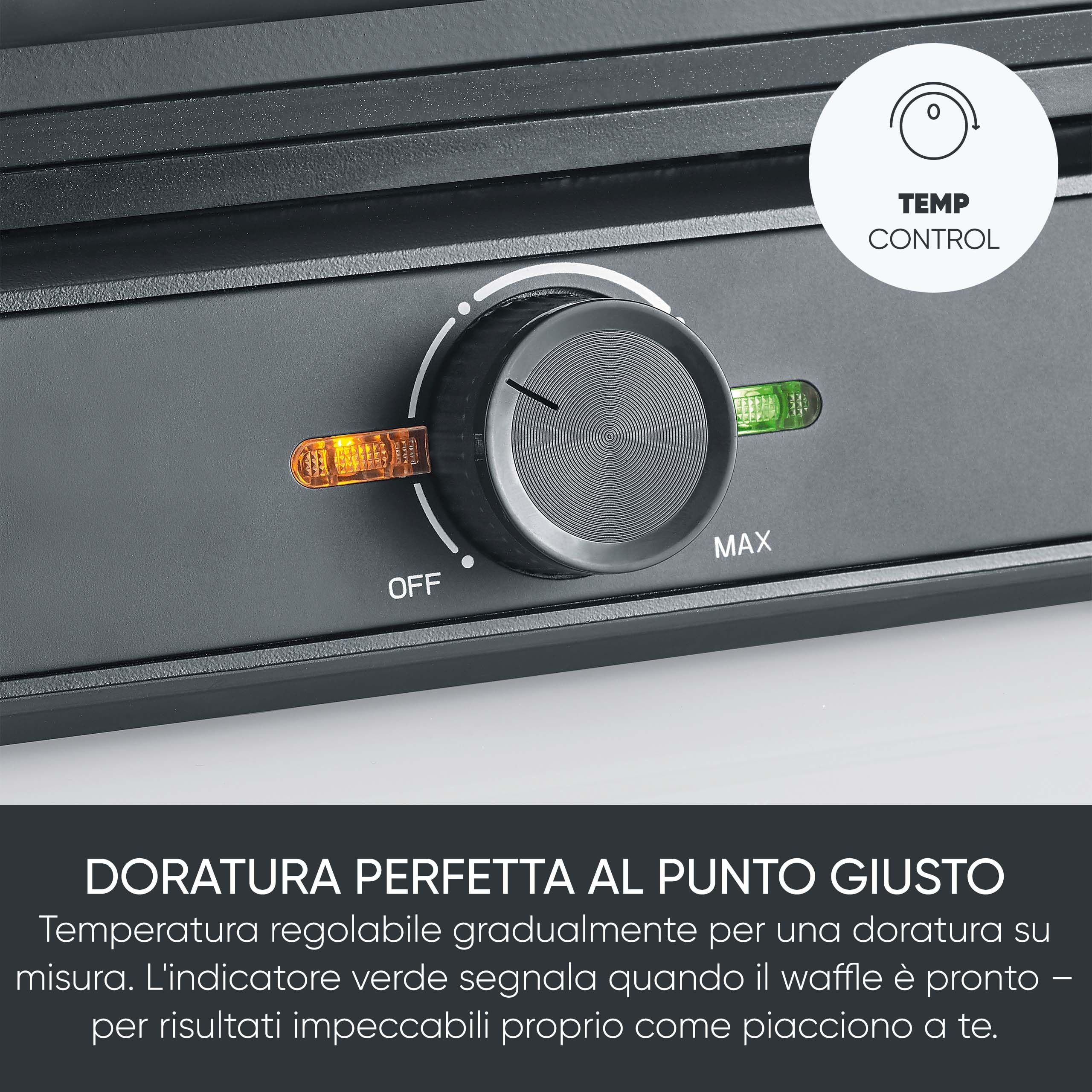 Severin Macchina per Waffle Belgi, Piastra con Rivestimento in Ceramica Senza PFAS, 1600W, Cottura Rapida, Piastre Extra Profonde per 2 Waffle, Nero/Acciaio Inox, WA 2130