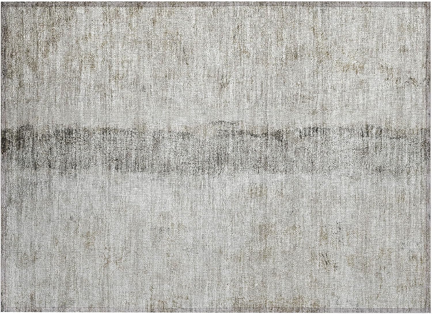 Addison Rugs Chantille ACN605 Taupe 1'8" x 2'6" Indoor Outdoor Area Rug, Easy Clean, Machine Washable, Non Shedding, Bedroom, Living Room, Dining Room, Kitchen, Patio Rug