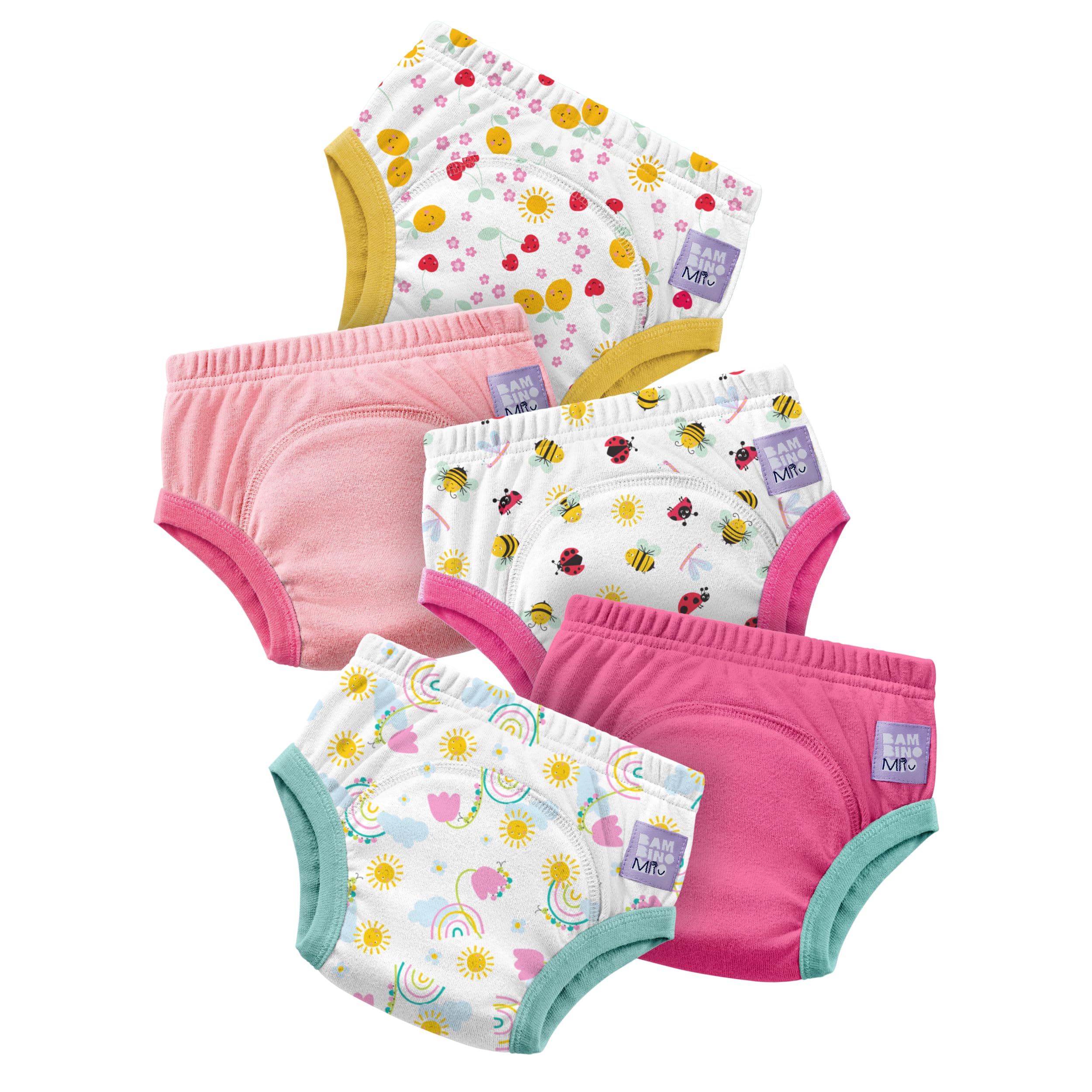 Bambino Mio 5 Pack Cotton Reusable Potty Training Pants Age 4-5 Years