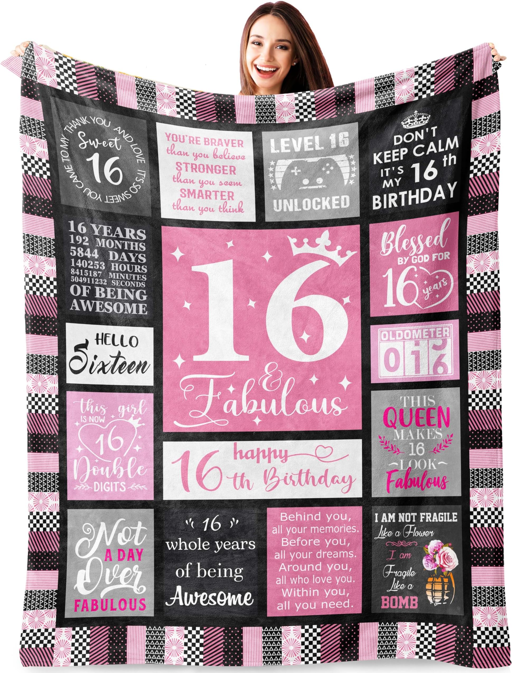 Sweet 16 Gifts for Girls, 16th Birthday Present for Teens