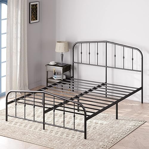 Miniatura 21 de Plataforma Zinus Arnav, Doble, Blanco Blanco,Negro -