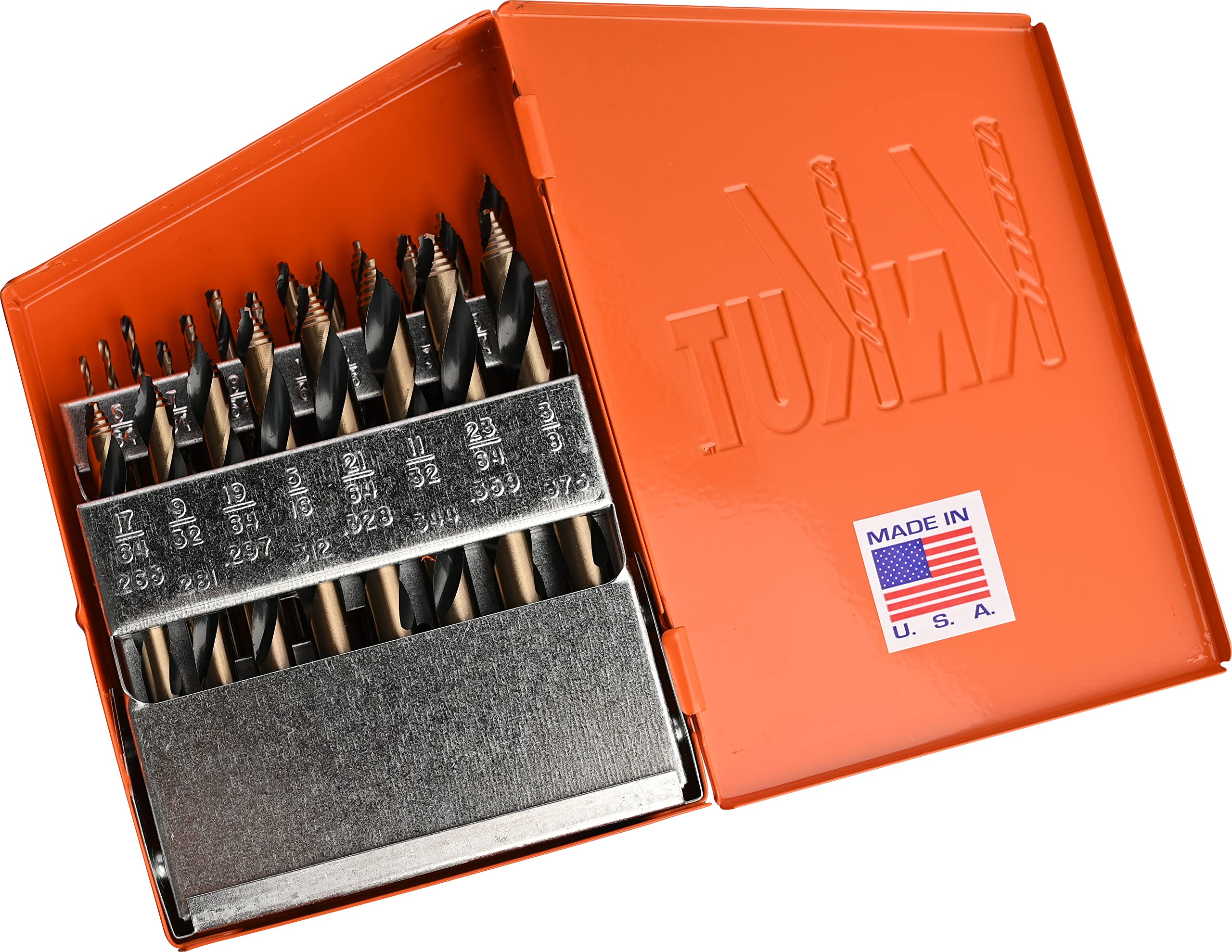 KnKut 21 Piece Mechanics Length Step Point Drill Bit Set 1/16