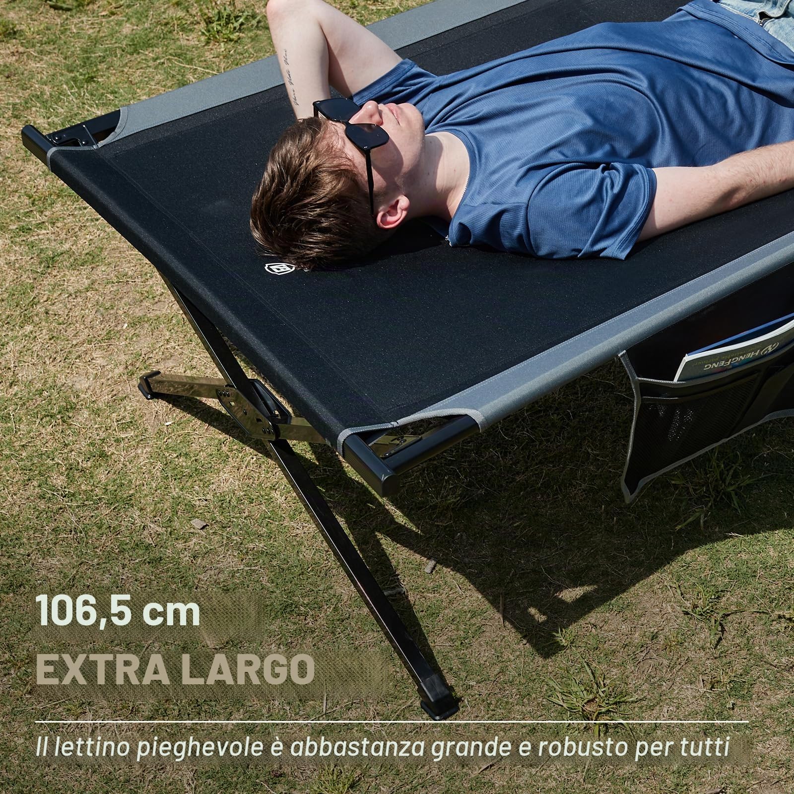 EVER ADVANCED Letto da campeggio per adulti, supporto da 250 kg