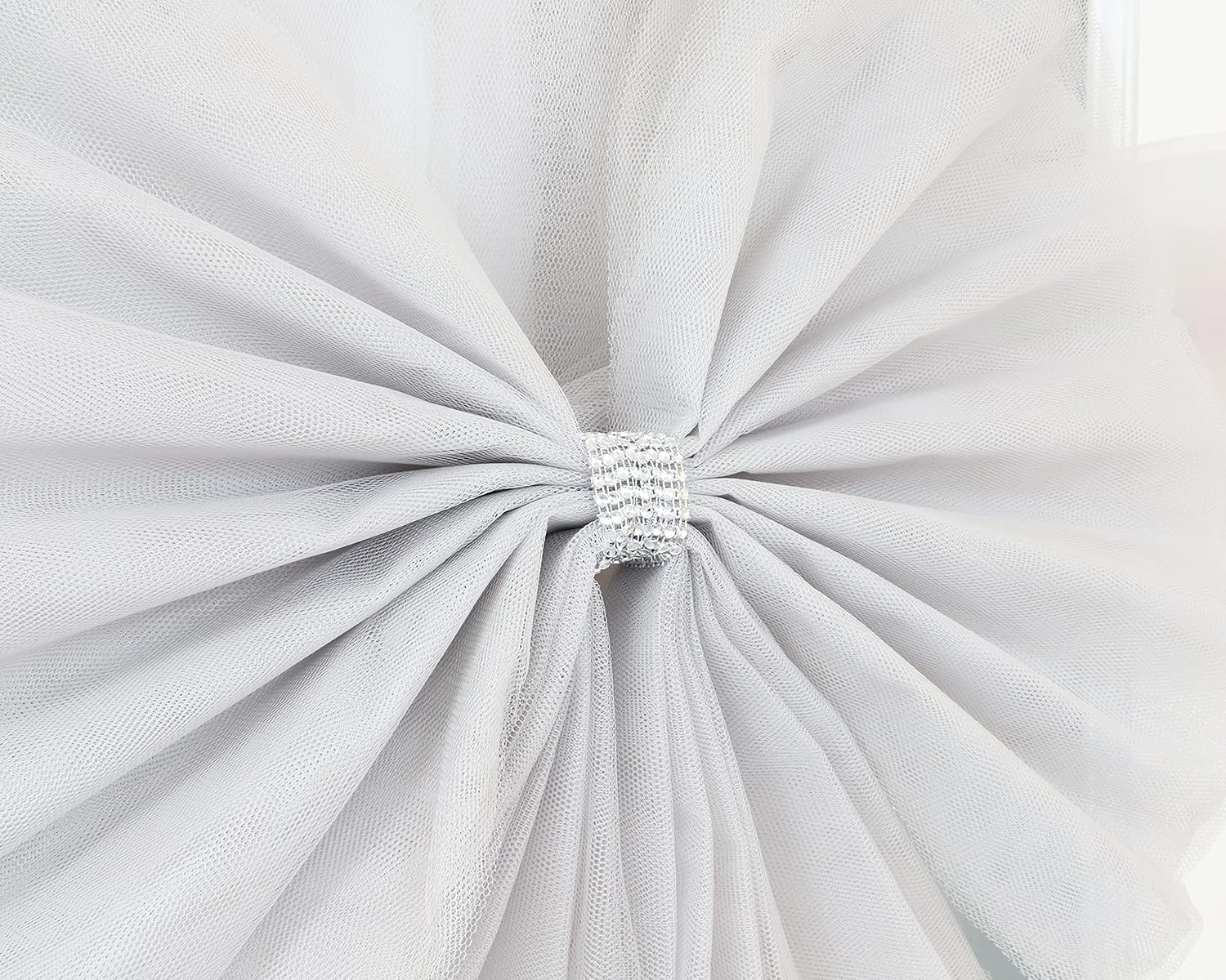 Christmas Concepts® DIY Decorative Door Bow with Diamante Decoration - Wedding/Parties/Christmas (Silver)