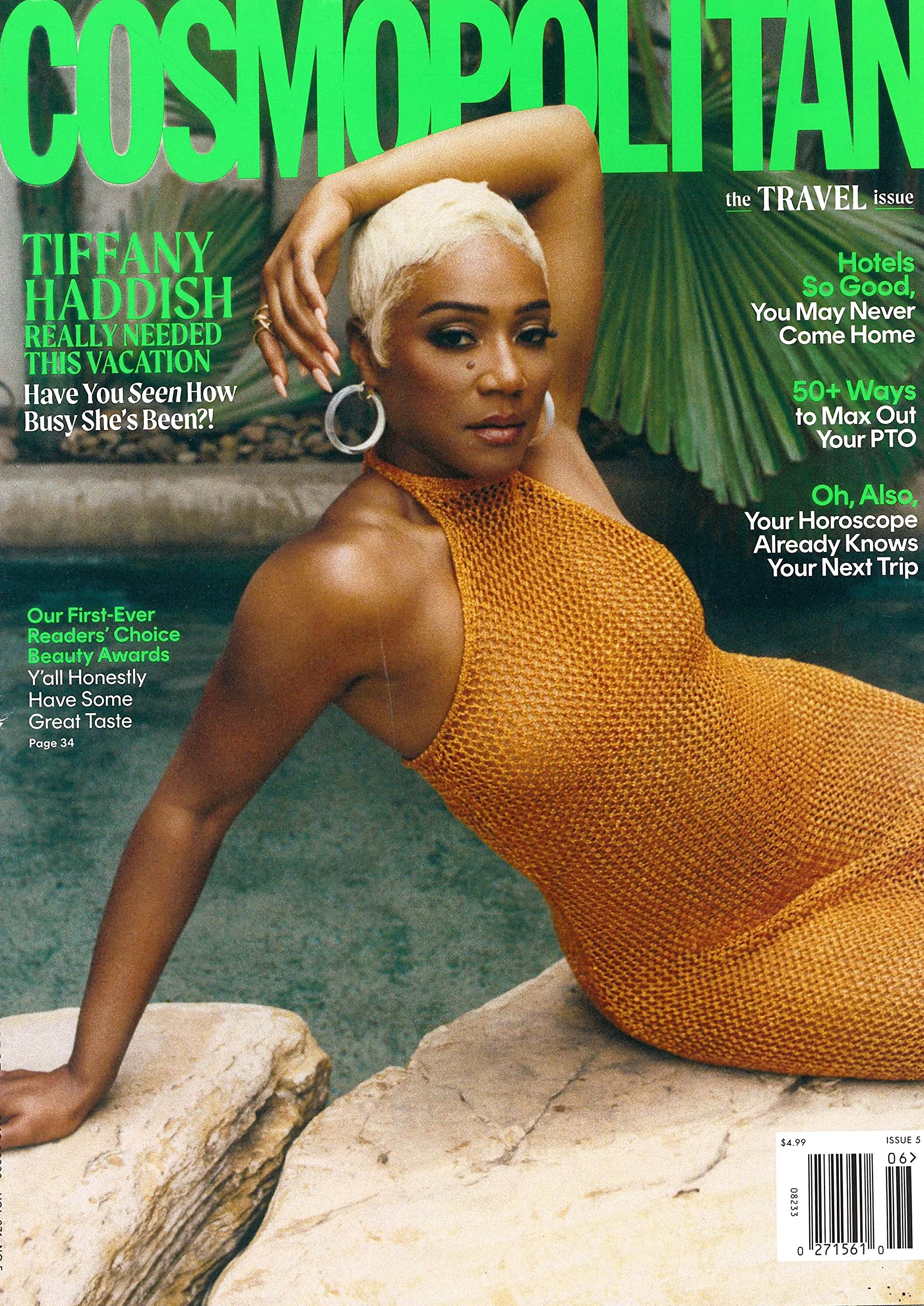 COSMOPOLITAN MAGAZINE - JUNE 2022 - TIFFANY HADDISH - THE TRAVEL ISSUE