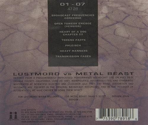 Miniatura 2 de Lustmord Vs. Metal Beast
