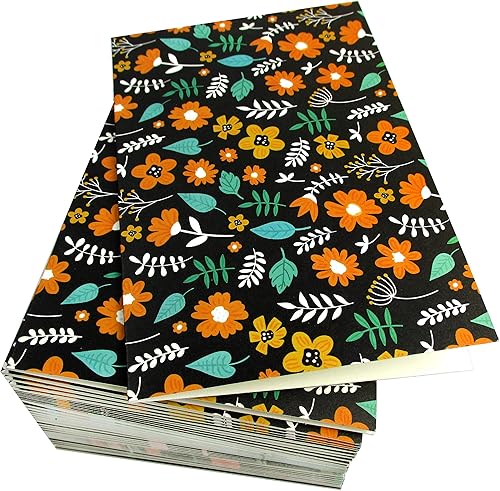 Miniatura 7 de Paquete de 36 tarjetas de felicitación en blanco surtidas para todas las ocasiones, diseños florales negros, tarjetas de felicitación con sobres