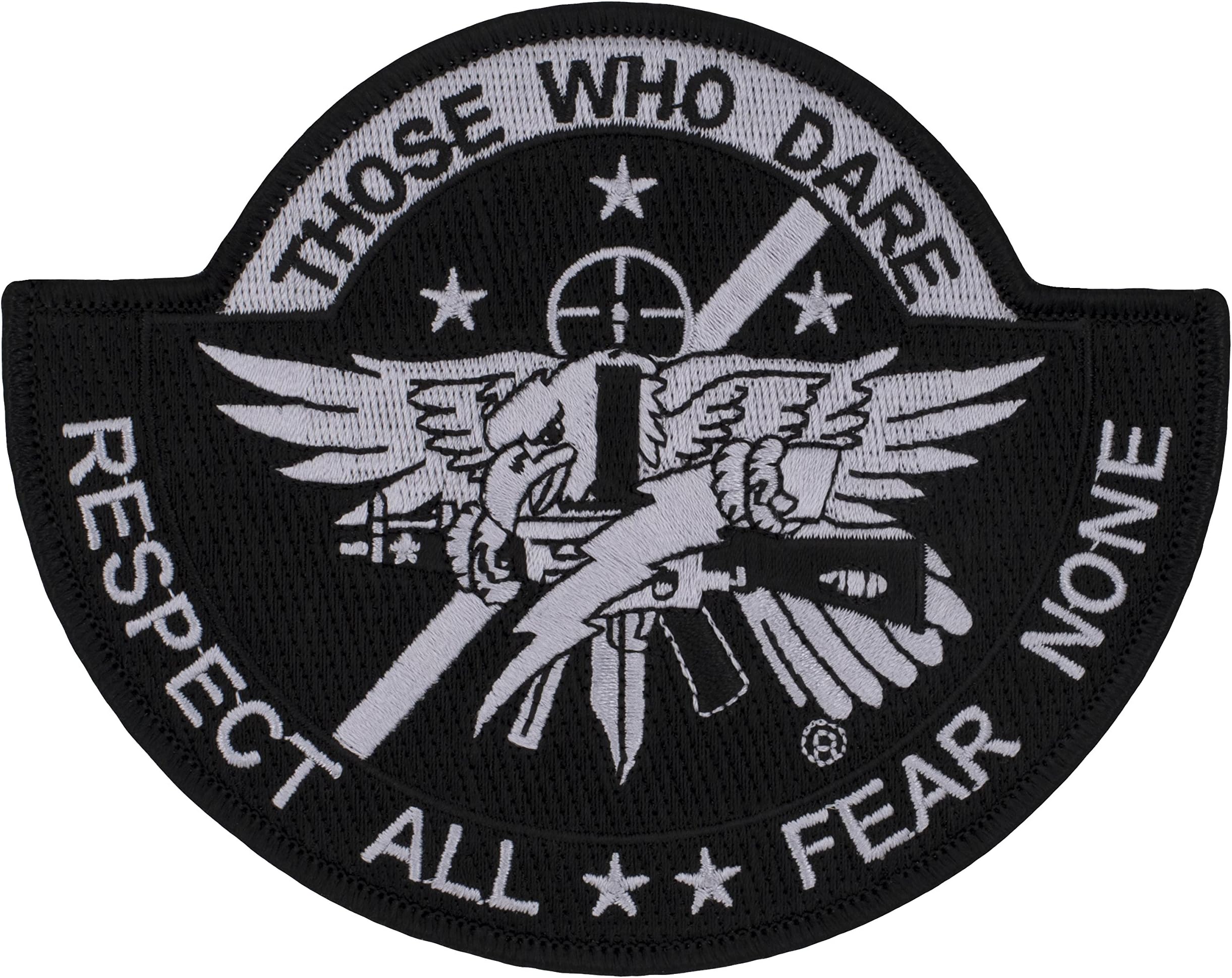 Center Mass SWAT Team - Those Who Dare Patch 5" x 4" Embroidered Patch (Sew-on Only)