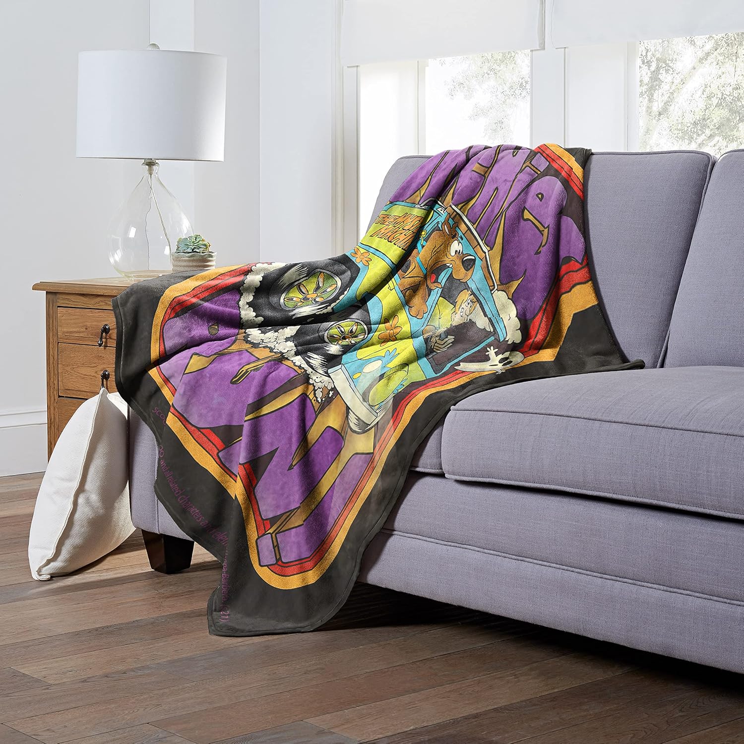 Northwest Scooby Doo Silk Touch Throw Blanket, 50" x 60", Munchies Run - Image 3