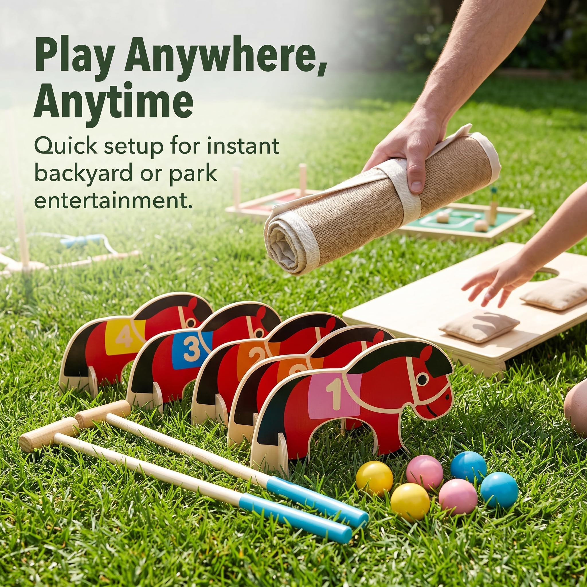 Outdoor Spiele für – Garten Spielzeug aus für en