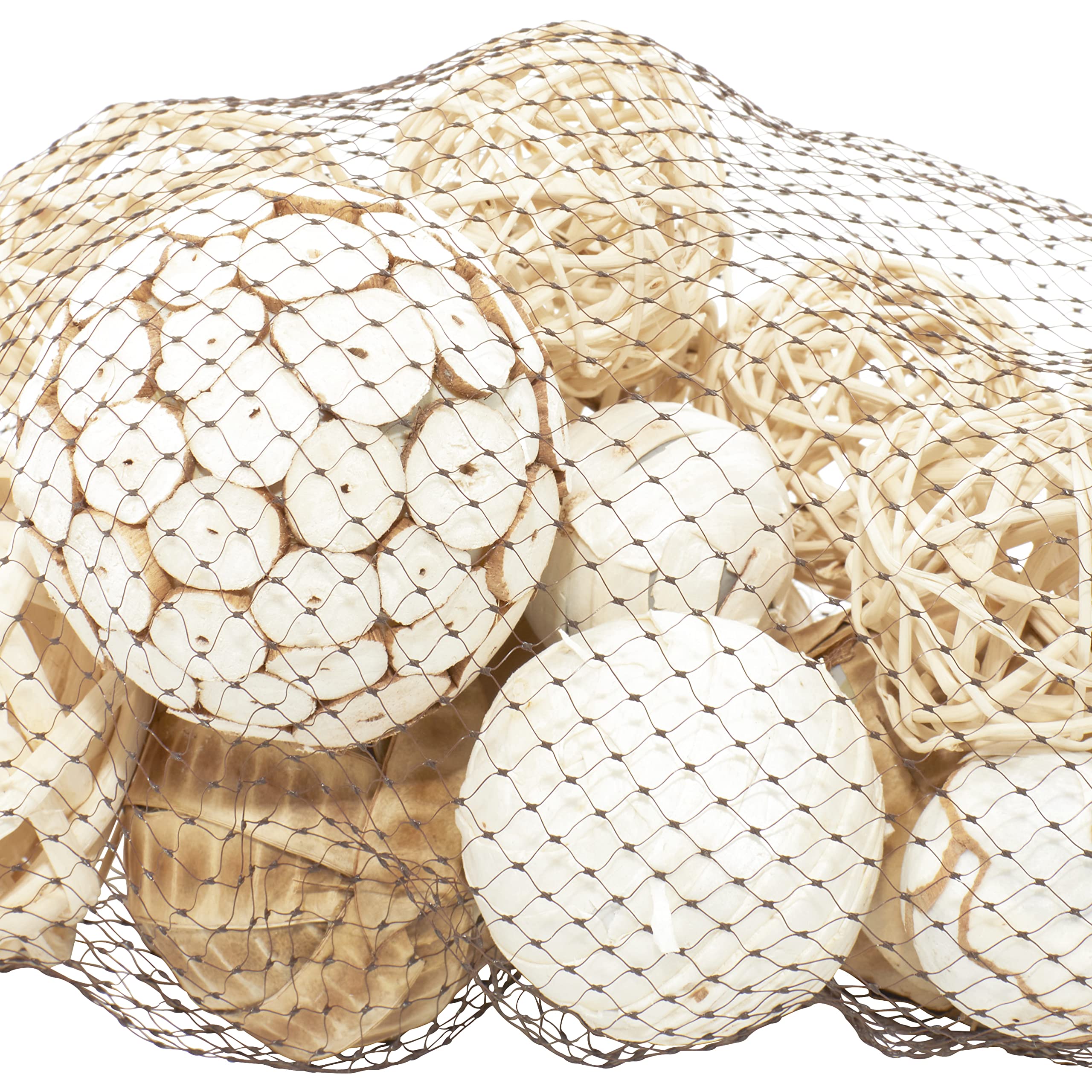 Handgefertigte Keramik-Kugeln Für Vasen - 6er Set In Schwarz