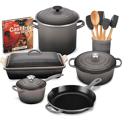 Le Creuset 16 Piece Cookware Set (Oyster)