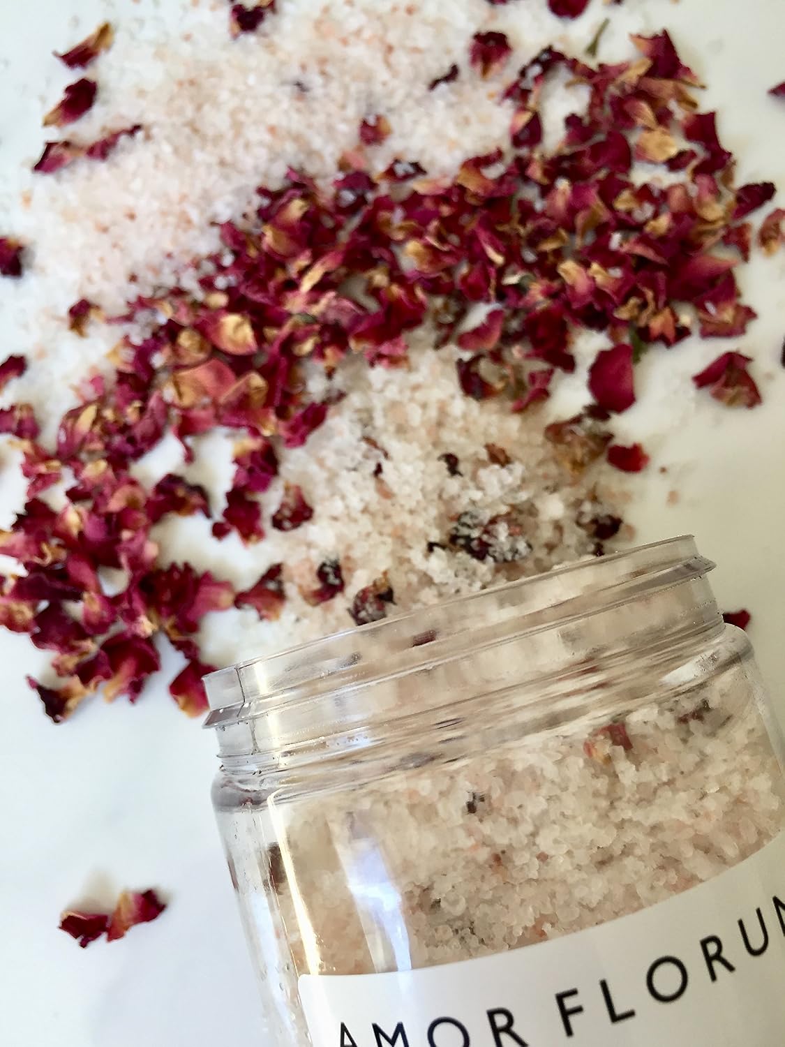 Amor Florum - Himalaya and Dead Sea Bath Salts with Damask Rose. 100% Natural - Detox, Hydrate, Soothe, Relax, Soften. 400g - Image 3