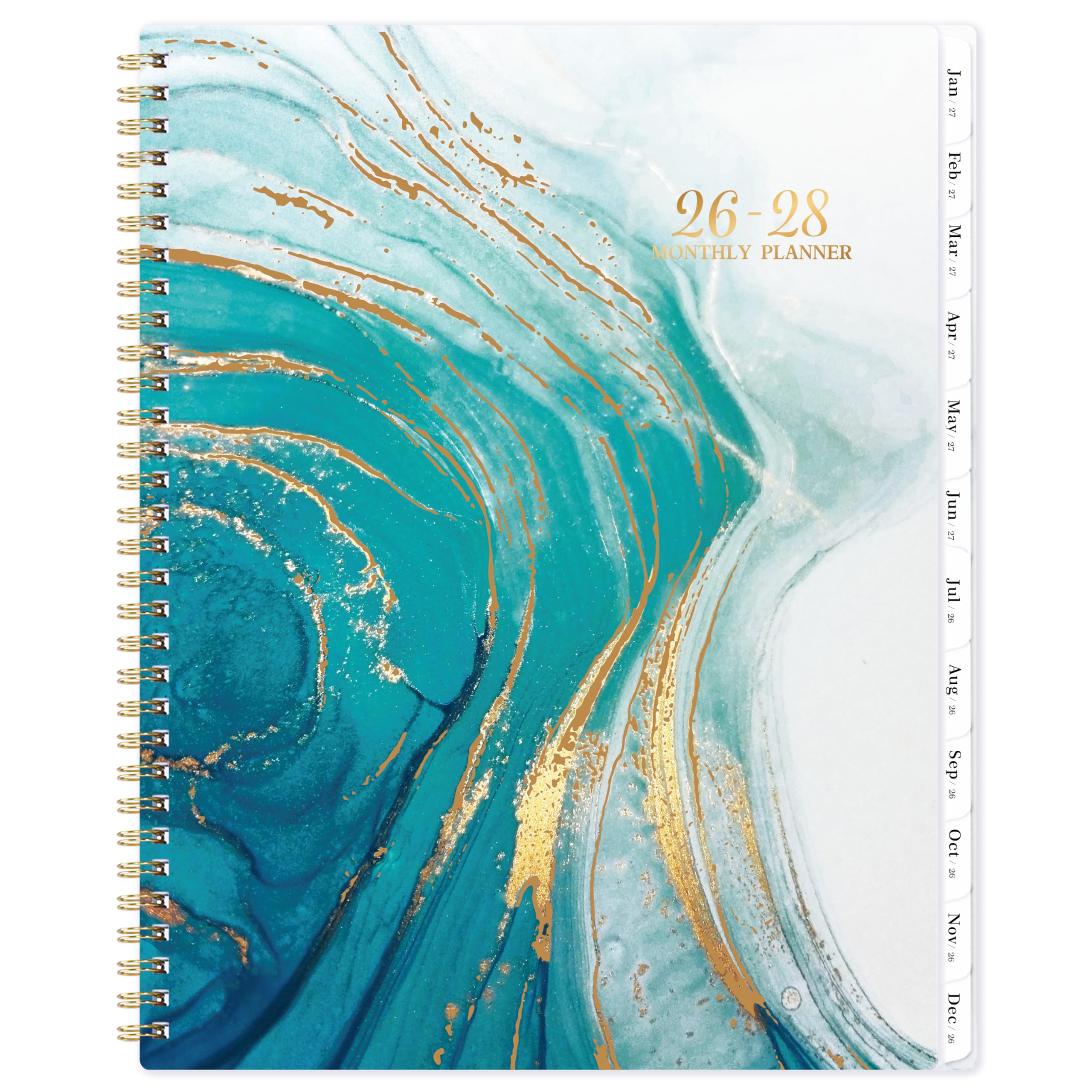 2026-2028 Monthly Planner/Calendar - July 2026 - June 2028, 9" x 11", 2026-2028 Calendar Spiral Bound, 2 Year Monthly Planner with Tabs