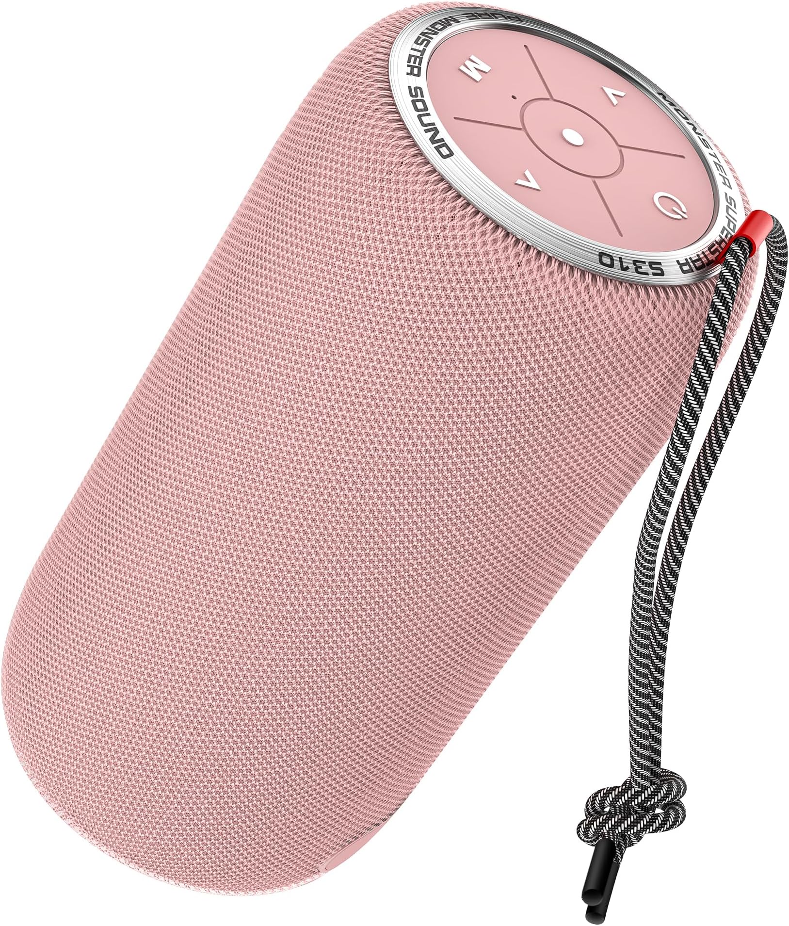 S310 Upgraded Bluetooth Speaker, Portable Bluetooth Speaker, 30W True Wireless Stereo Pairing Deliver Dynamic Sound, IPX6 Waterproof, 24H, for Family Outdoor Pink