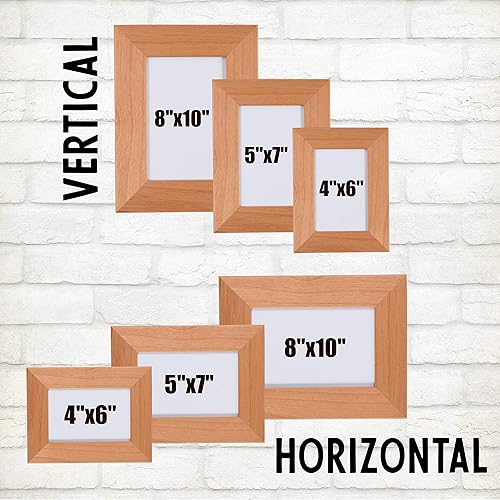 Miniatura 3 de Marco de fotos personalizado para regalos de mamá de hija e hijo, 4 x 6, 5 x 7, 8 x 10, mamá y yo, marco de fotos de madera de aliso personalizado