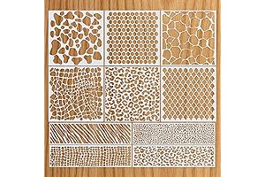 Leopard Print Stencil Templates for Bleaching Shirts