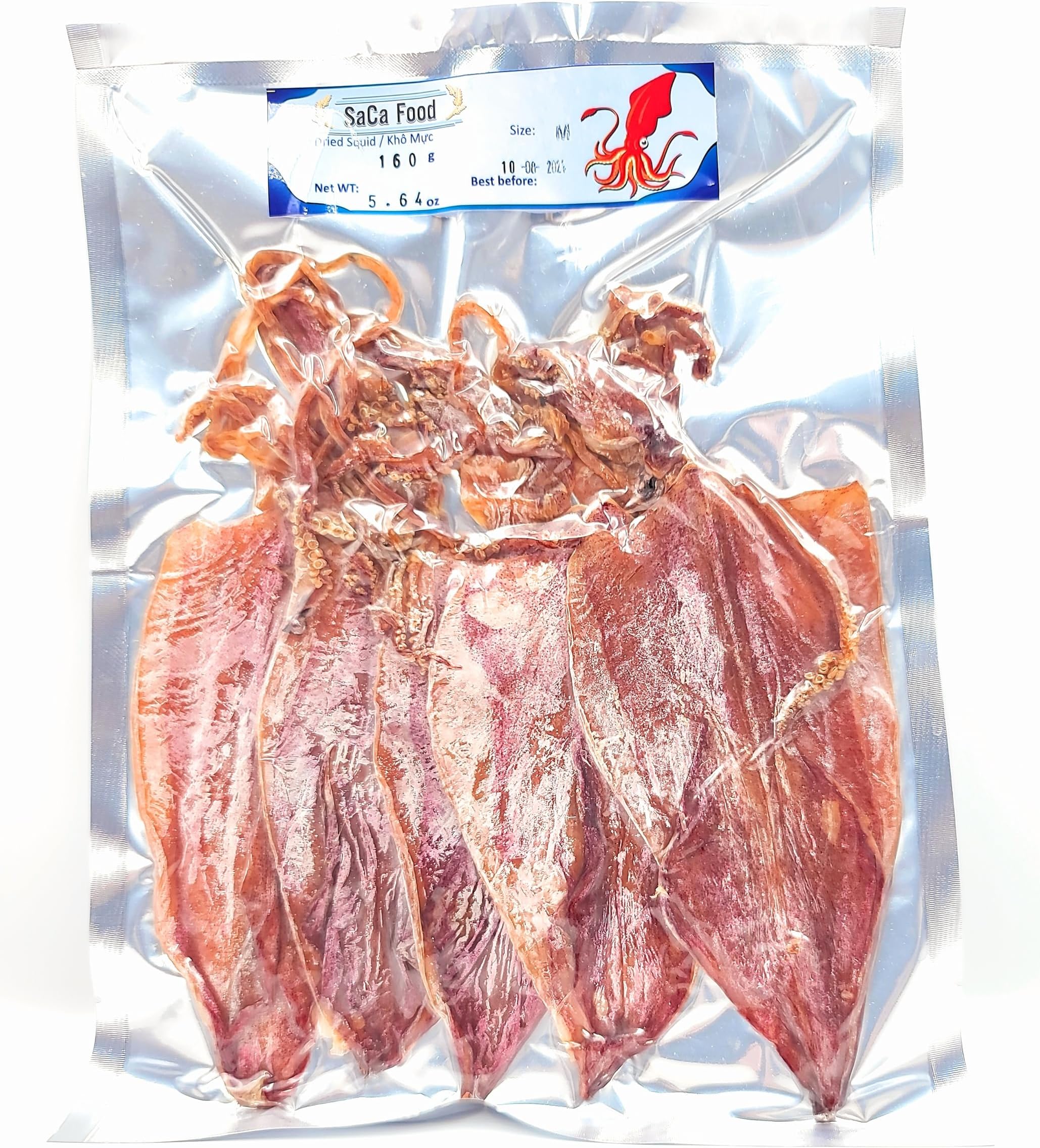 SaCa Food Dried Squid, Size Medium, 160g (5.64 oz)