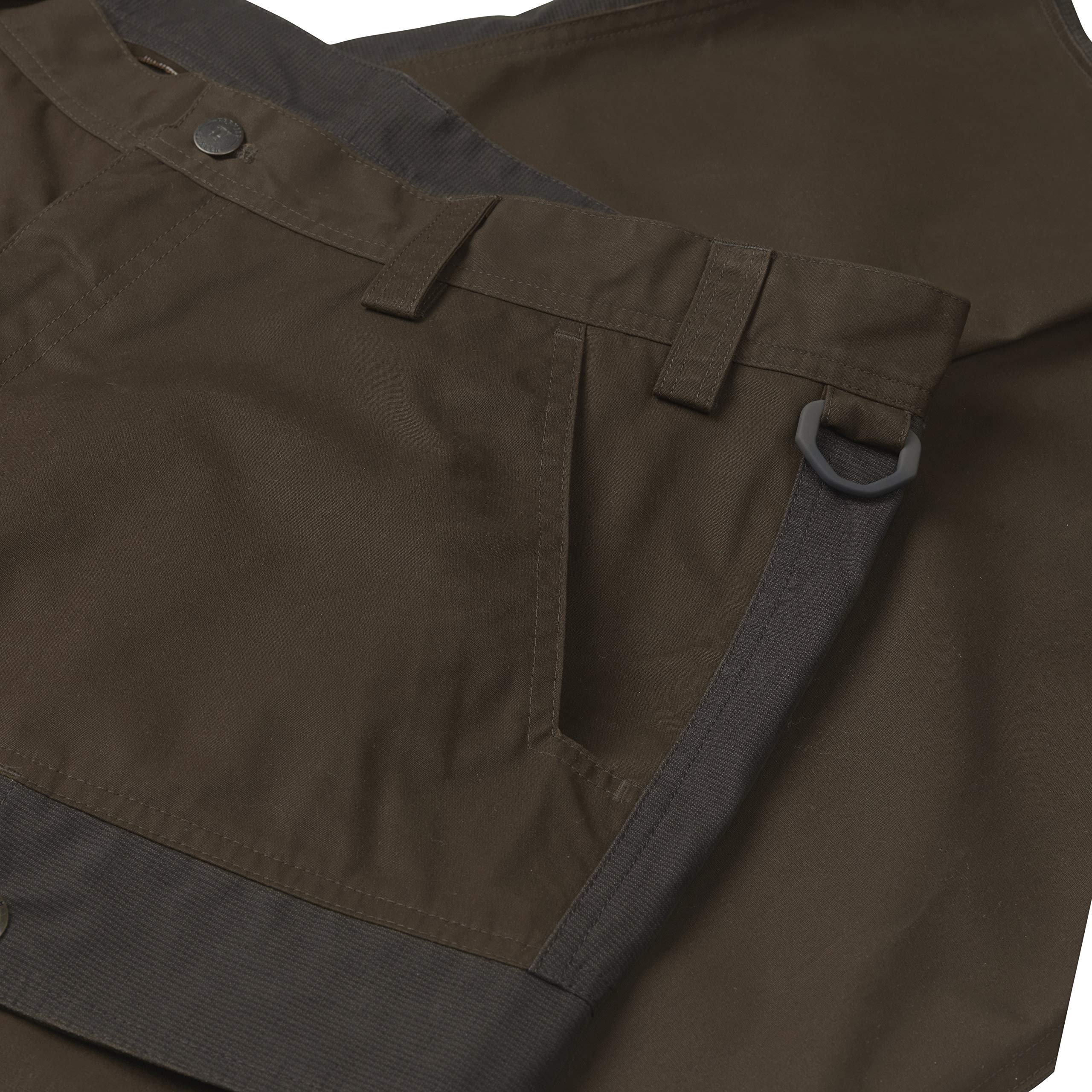 Härkila wasserabweisende Jagdhose für Herren Asmund - Ansitzhose für Jäger - Leise Pirschjagdhose mit Wachsbehandlung, Farbe:Braun, Größe:52
