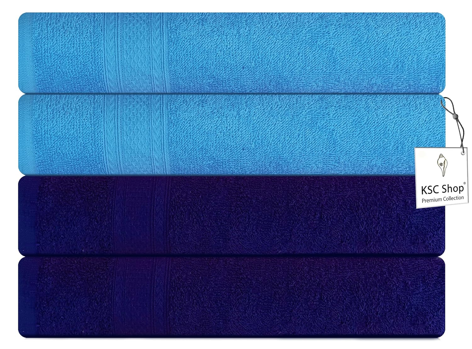 KSC Shop® Royal Multicolor Cotton Hand Towels Set of 4 Hand Towels