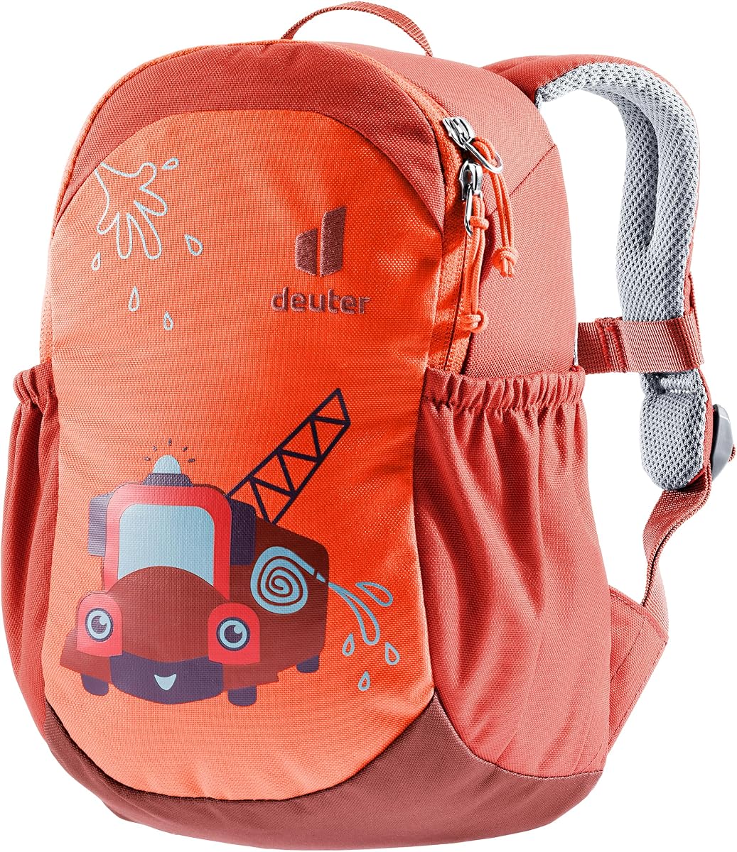 Deuter Pico Mochila preescolar para niños I Mochila, mochila para el colegio y senderismo I A partir de 2 años - Papaya-Lava