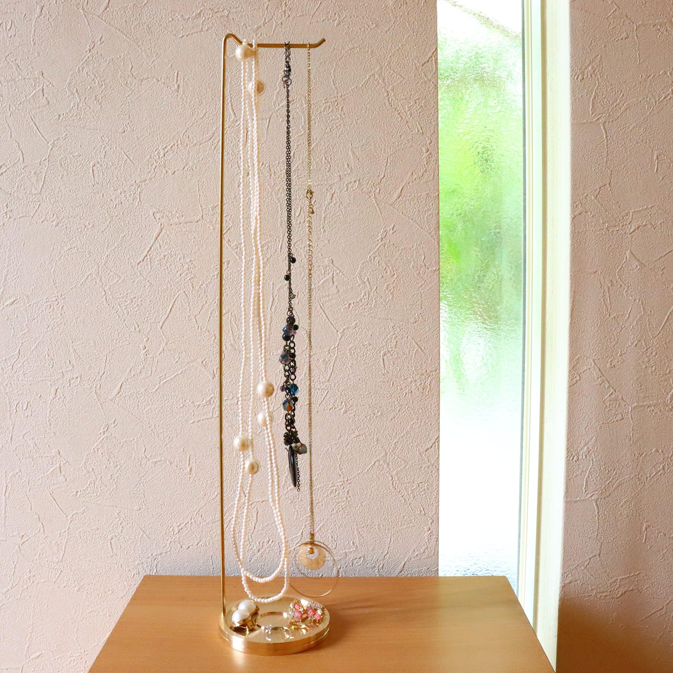 Amazon｜umbra ORCHID ジュエリーツリー アクセサリー収納 ガンメタル ジュエリー収納 スタンド 小物入れ｜ジュエリー収納