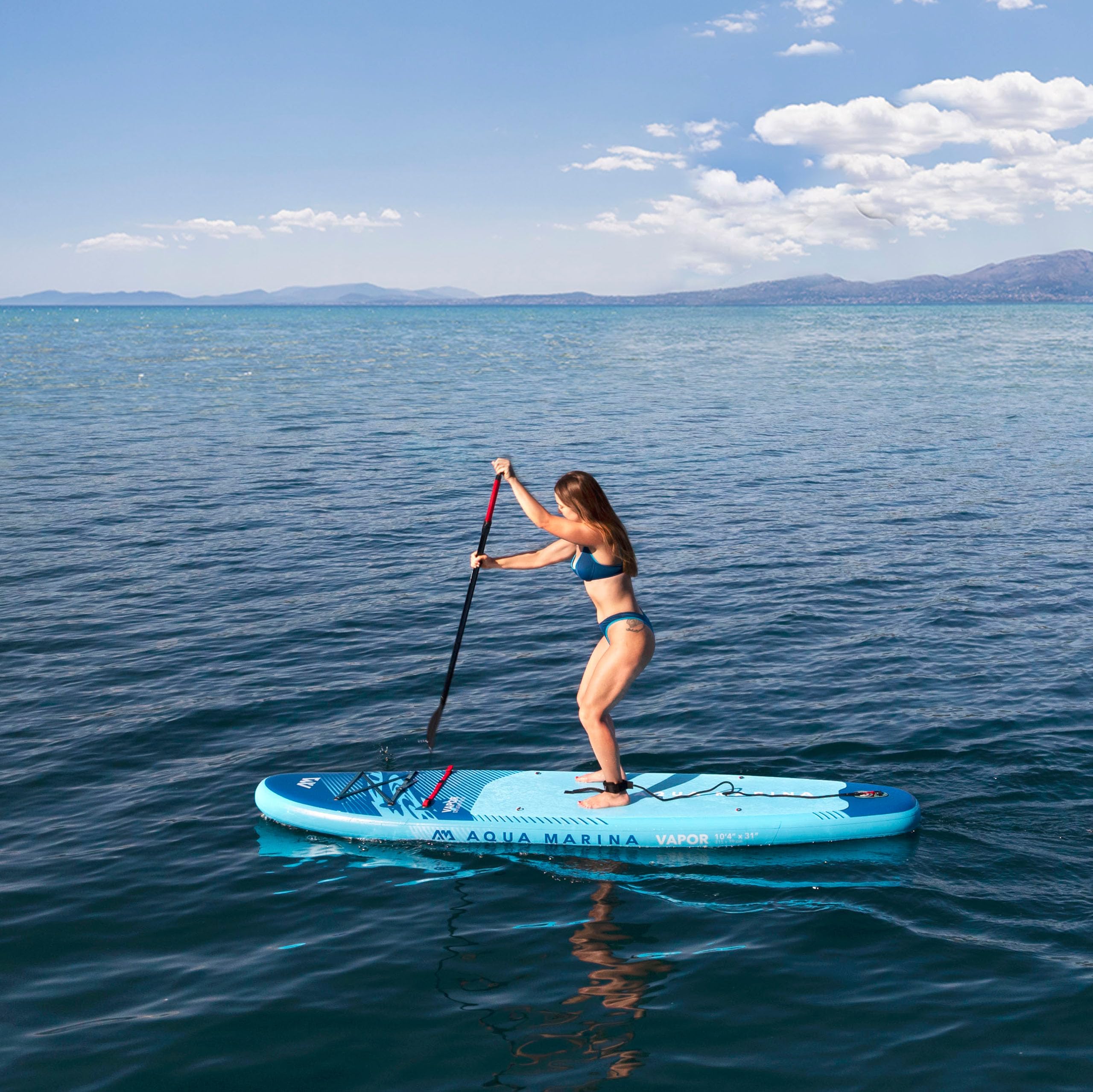 Aqua Marina Vapor 10'4" Aqua Splash 2026 – Tavola gonfiabile per principianti – Stand Up Paddle Board Set completo – Limited Edition Blu