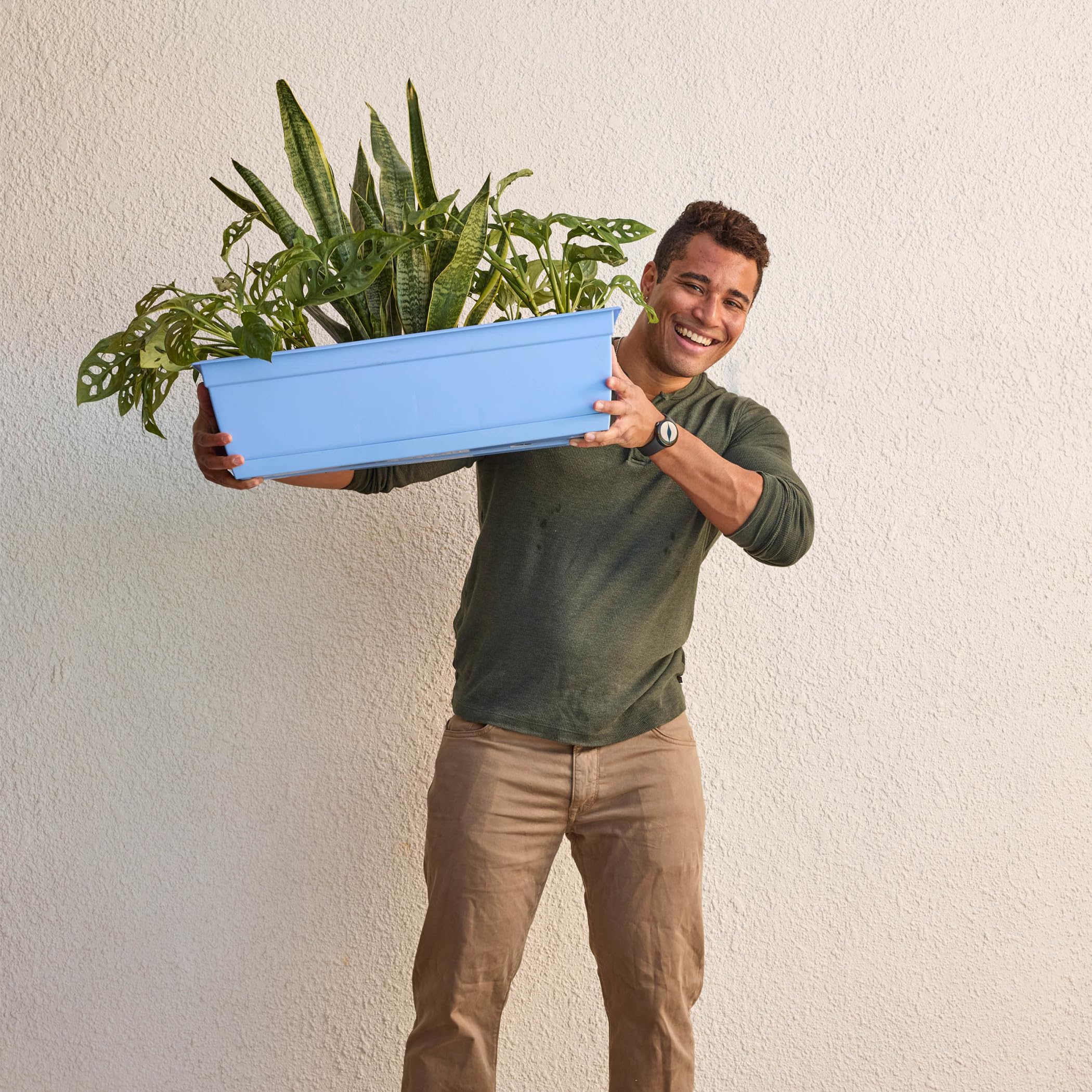 SHUN・オーダー品・5層式ディスプレーBOX Mayne Fairfield 4ft Self-Watering Window Box with Steel Wall Mount