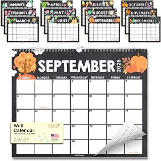 2026 Calendar Wall - 2026 Wall Calendar Large for School, Home & Office | 18-Month Hanging Calendars, Academic Monthly Calendar from January 2026 to June 2027, Back to School Teacher Gifts