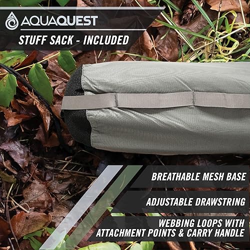 Miniatura 4 de AquaQuest Defender - Lona resistente impermeable (20,000 mm) con costuras selladas para camping, bushcraft y supervivencia