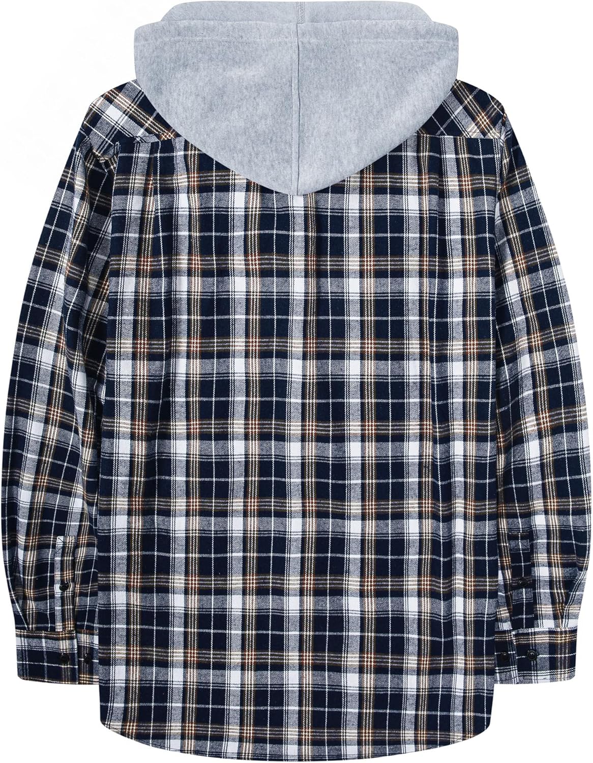 ZITY Men's Flannel Hoodie Shirts Casual Button Down Plaid Shirt Jackets for Men Long Sleeve Stylish Hooded with Pocket - Image 4