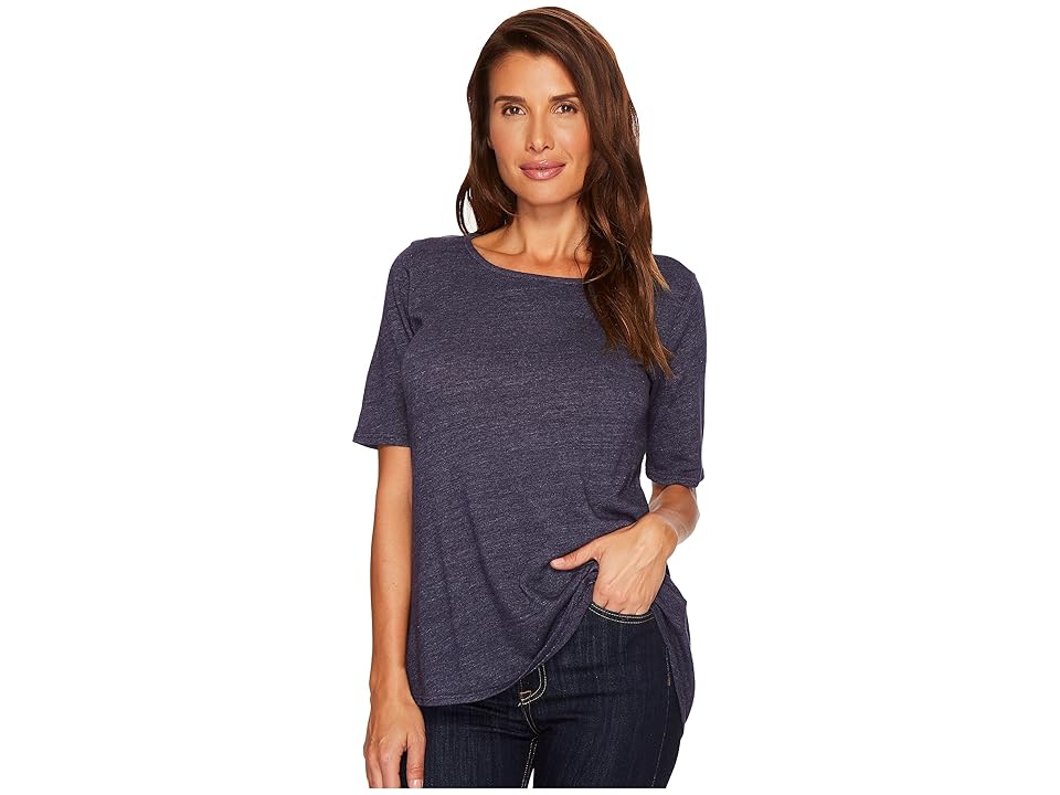 

Allen Allen Sweater 1/2 Sleeve High-Low Tee (Limousine) Women's Sweater