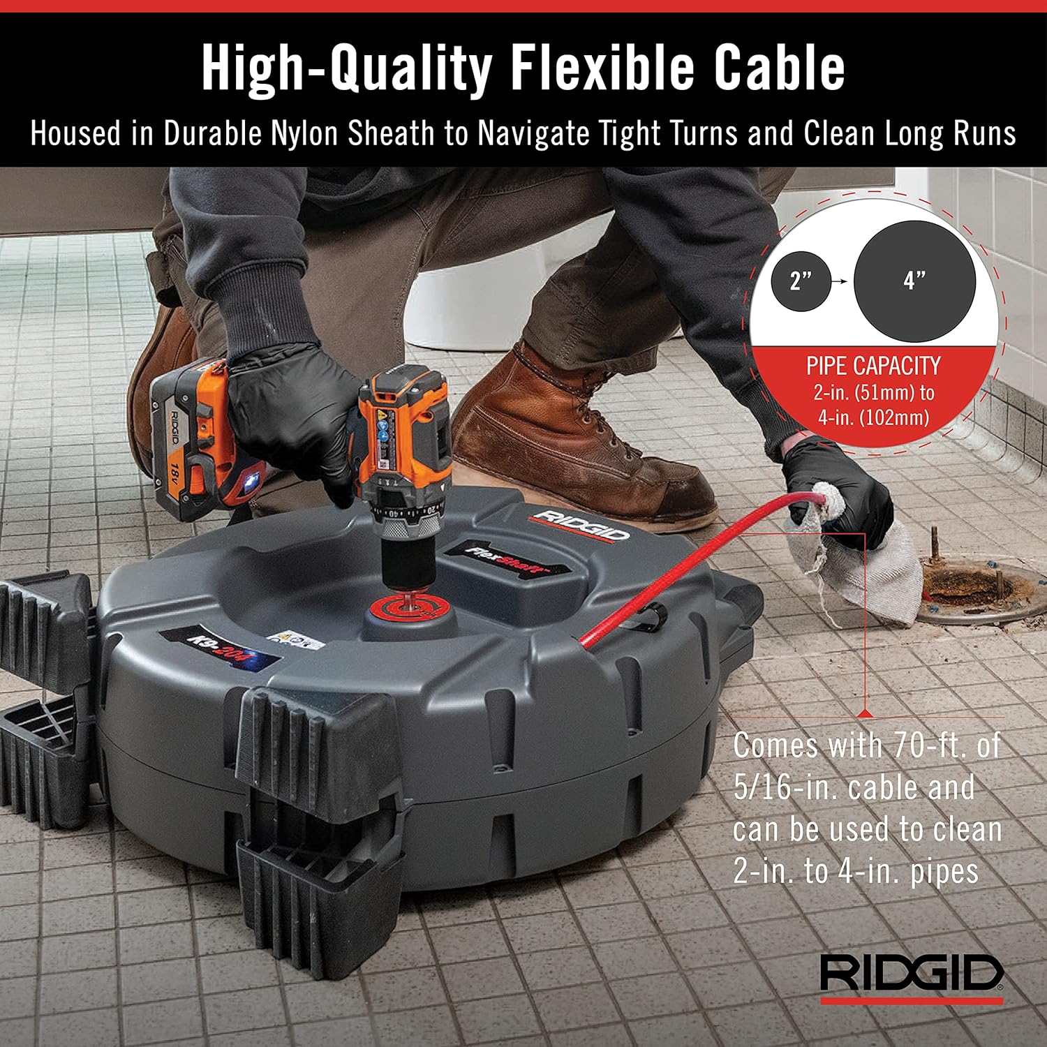 RIDGID K9204 FlexShaft Drain Cleaning Machine Kit Puerto Rico Ubuy