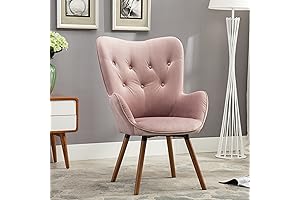 Roundhill Furniture Vintage Velvet Button Back Accent Chair