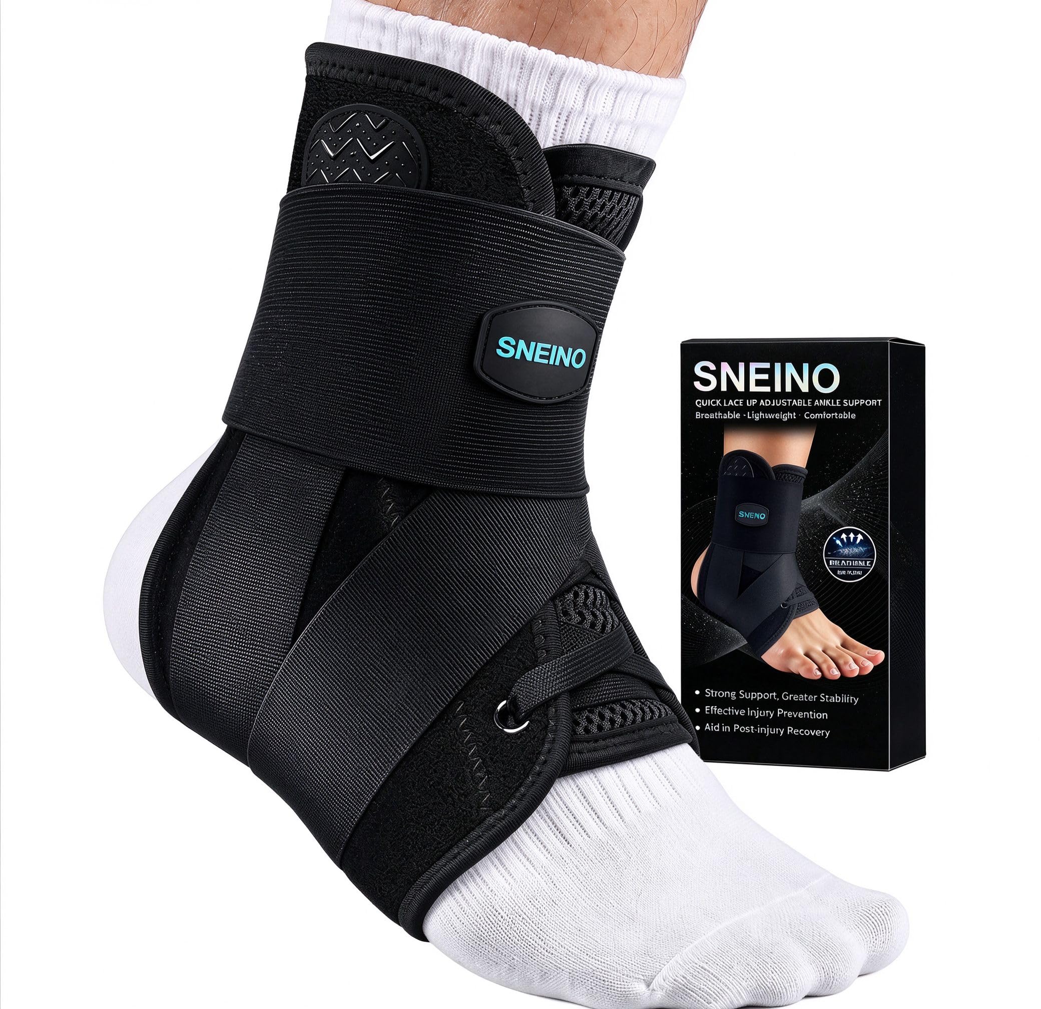 Ankle Brace for Sprains - Women & Men Support -10