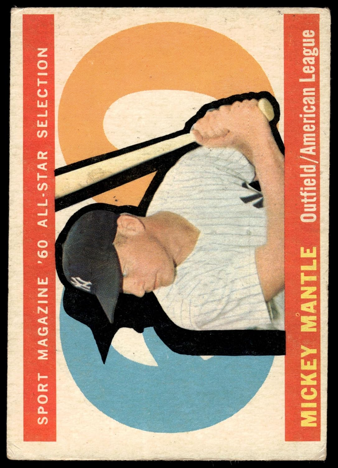 1960 Topps #563 All-Star Mickey Mantle New York Yankees (Baseball Card) VG Yankees