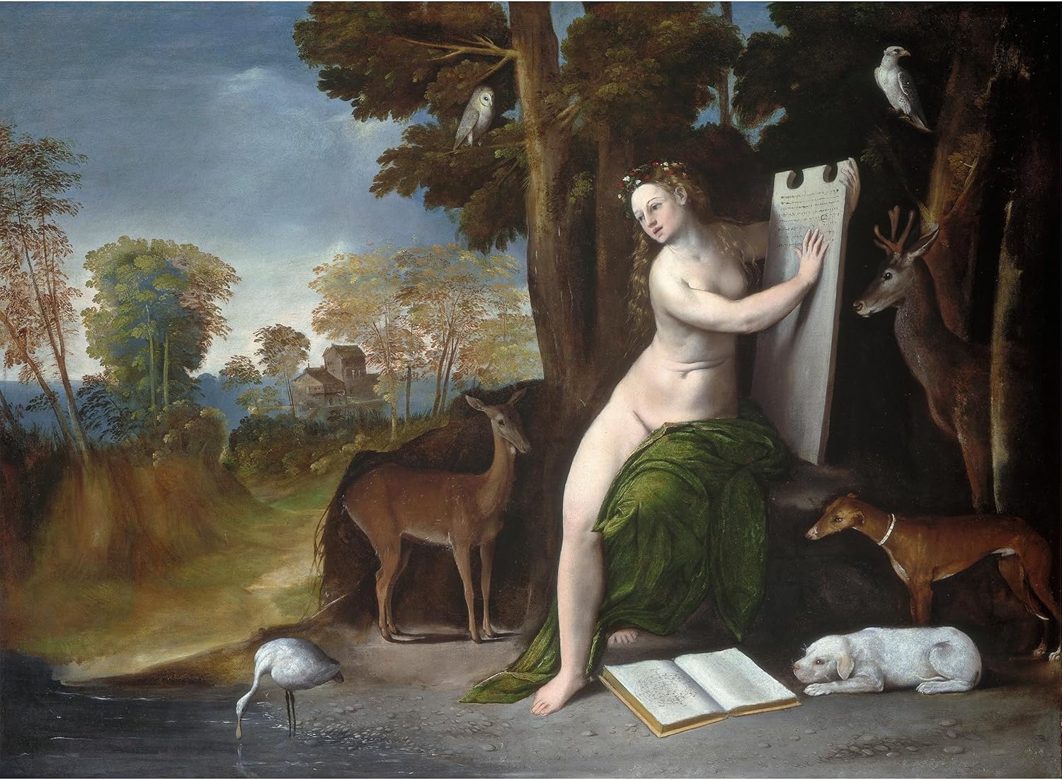 ArtDirect Circe and Her Lovers in a Landscape (C. 1525) Unframed Art Print Giclee Poster by Dosso Dossi - Ready for Framing with Customization Sizes 10x7, 14x10, 20x15, 33x24, 48x35 and 60x44 inches