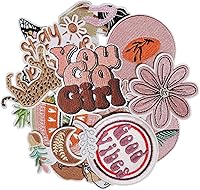 Vista 20 de AXEN 60 parches bordados para planchar, accesorios de bricolaje, parches decorativos surtidos aleatorios, bonitos apliques de costura