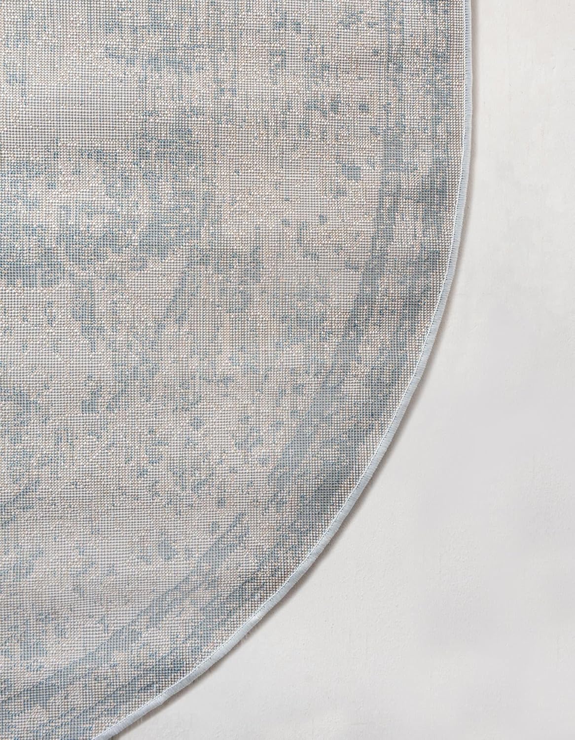 Rugs.com Monte Carlo Collection Rug – 5' x 8' Oval Blue Medium Rug Perfect for Living Rooms, Large Dining Rooms, Open Floorplans