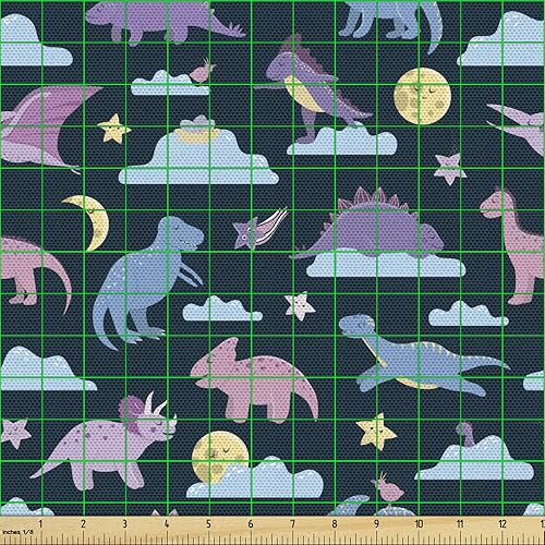 Vista 298 de Ambesonne - Tela de punto elástica