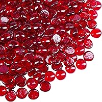 Vista 13 de Galashield Canicas de vidrio plano para jarrones, cuentas de gemas de vidrio blanco, relleno de jarrón (5 libras, aproximadamente 540 unidades)