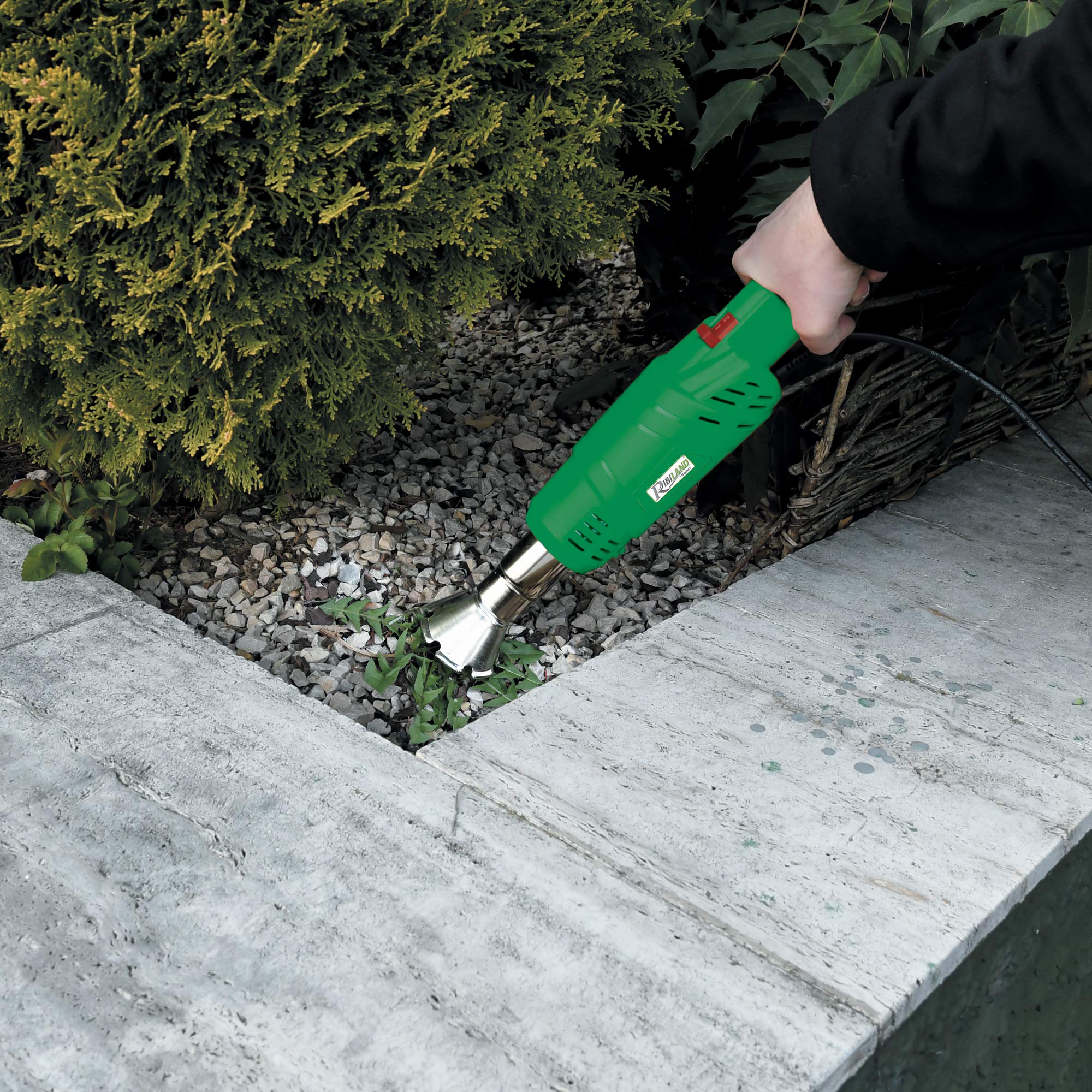 Ribiland PRDE650 - Desherbador eléctrico (2000 W, 600 °C, con accesorio para encendedor)