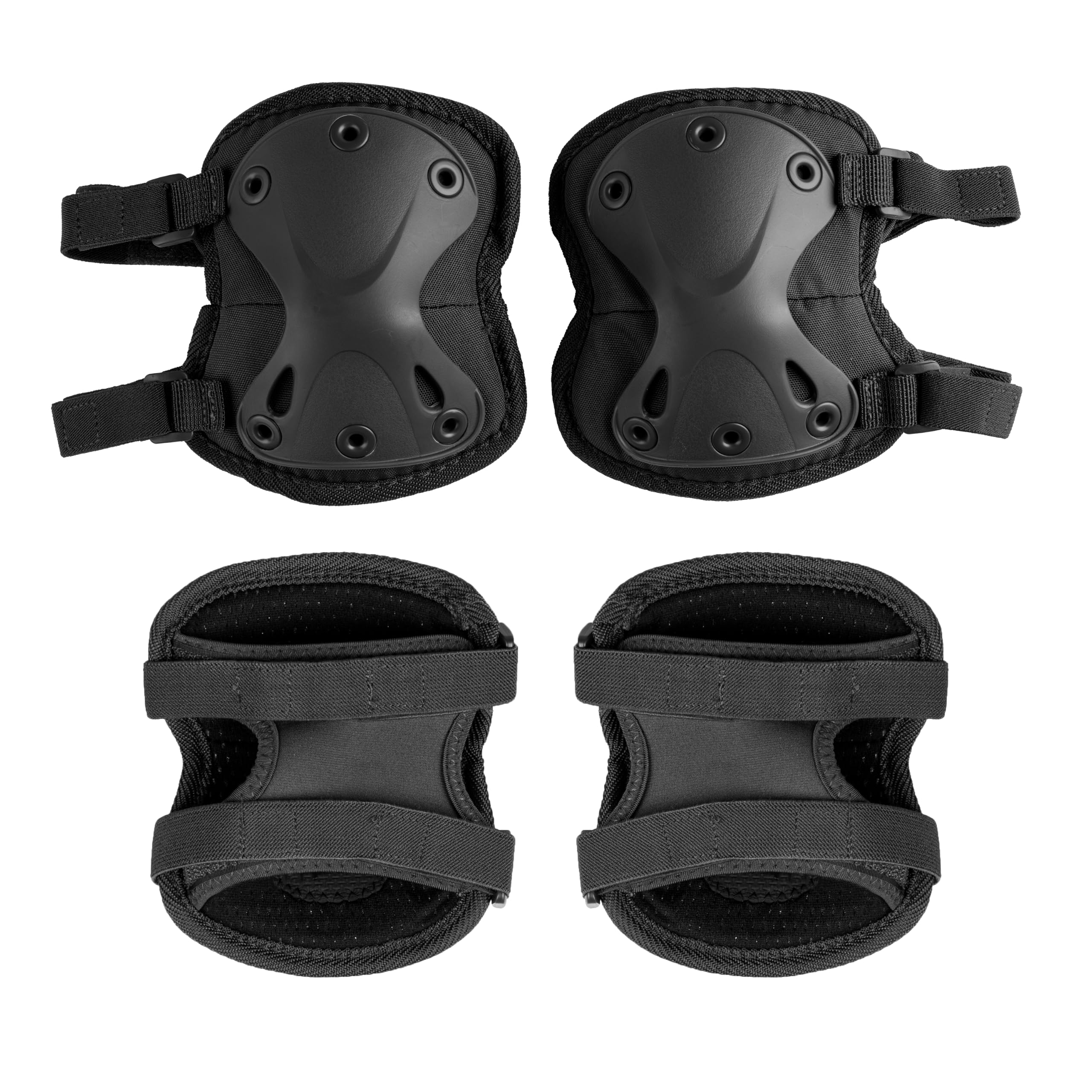 Mil-Tec Unisex - Gomitiere per Adulti 16232302 Nero, Taglia Unica