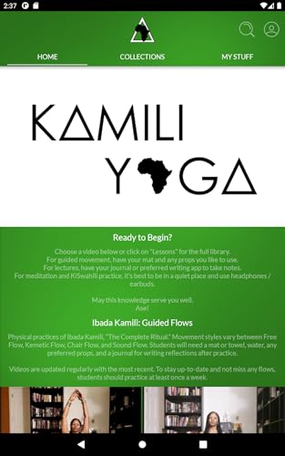 The Kamili Yoga Student App